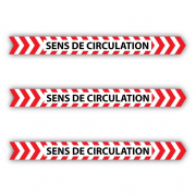 3 x Anti-Stick-Kleber für Bodenbeläge, Verkehrsrichtung